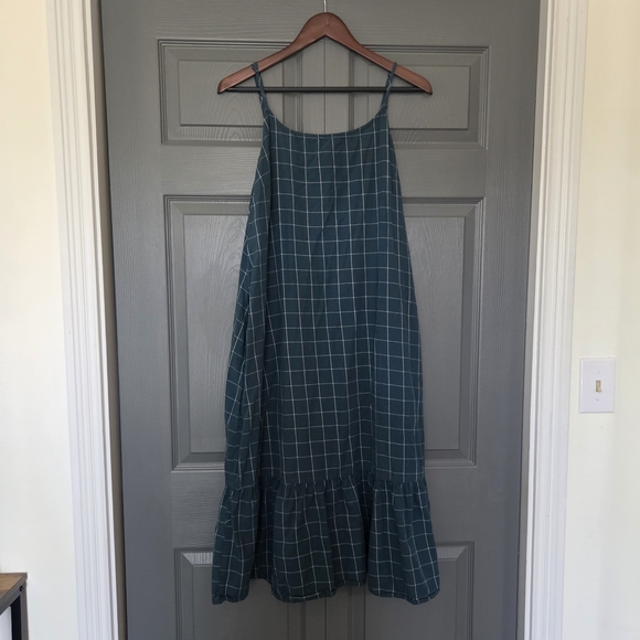 a new day Dresses & Skirts - a new day Teal Checkered Top